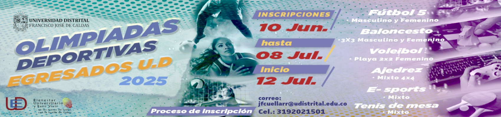 Participa en las Olimpiadas Deportivas de Egresados 2025 UD