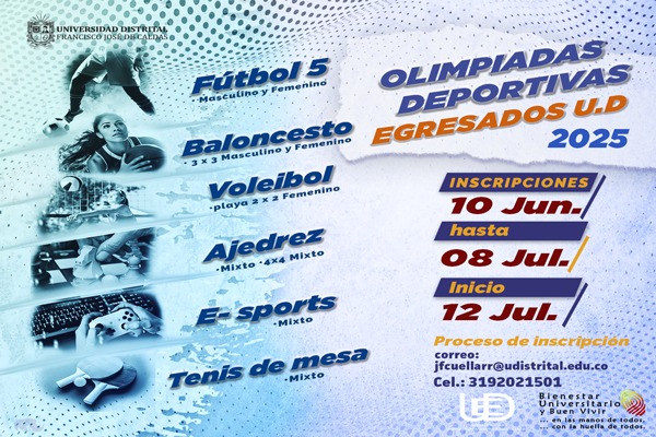 publicación Participa en las Olimpiadas Deportivas de Egresados 2025 UD